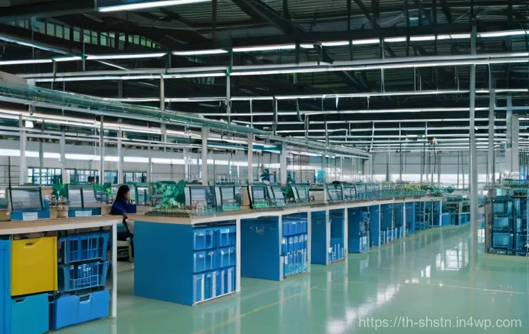지속가능성 평가를 위한 필수 지표 - **Genuine Sustainability in a Thai Factory:**
    A vibrant, sunlit interior of a modern manufacturi...